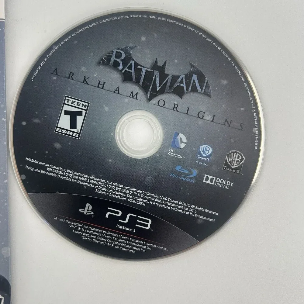 Batman Arkham Origins Tested Not For Resale PlayStation 3 PS3 2013 Fast Shipping